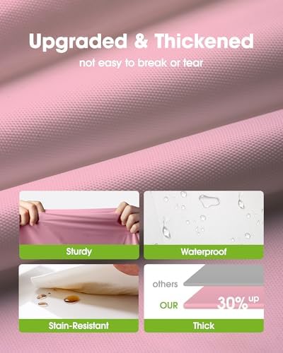 Plastic Table Cloth Disposable 6 Pack, 54 x 108 Inch, Pink in 54 x 108 Inch in Pink, alternate view 3