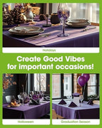 Plastic Table Cloth Disposable 6 Pack, 54 x 108 Inch, Purple in 54 x 108 Inch, alternate view 4