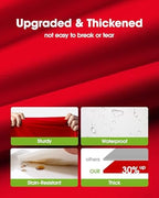Plastic Table Cloth Disposable 6 Pack, 54 x 108 Inch, Red in 54 x 108 Inch in Red, alternate view 3