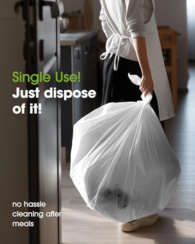 Plastic Table Cloth Disposable 6 Pack, 54 x 108 Inch, White in 54 x 108 Inch in White, alternate view 4