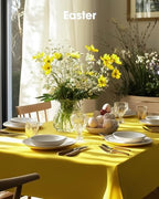 Plastic Table Cloth Disposable 6 Pack, 54 x 108 Inch, Yellow in 54 x 108 Inch, alternate view 7