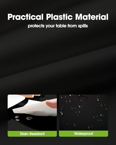 Plastic Table Cloth Disposable 84" Black 3Pack, alternate view 2