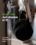 Plastic Table Cloth Disposable 84" Black 3Pack, alternate view 4