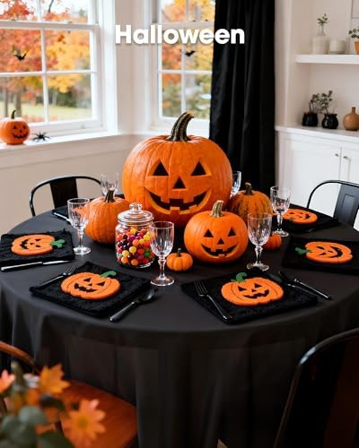Plastic Table Cloth Disposable 84" Black 3Pack, alternate view 7