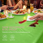Plastic Tablecloth Roll with Slide Cutter, 54 in x 300 ft Table Cover, alternate view 6