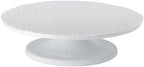 Plastic Turntable and Base, 12-in, White in White