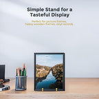 Plate Display Stand - 4.5 Inch Holder + Metal Frame for Picture, Decorative Plate, Photo Easel, Tabletop Art, alternate view
