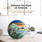 Plate Display Stand - 4.5 Inch Holder + Metal Frame for Picture, Decorative Plate, Photo Easel, Tabletop Art, alternate view