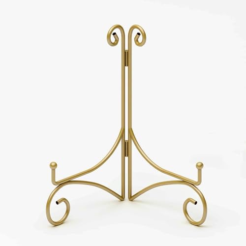 Plate Display Stands with Hinged Folding Design, 8 Inch Picture Frame Stand for Tables, Decorative Easels for