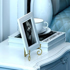 Plate Display Stands with Hinged Folding Design, 8 Inch Picture Frame Stand for Tables, Decorative Easels for, alternate view
