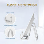 Plate Holder Easel Display Stand - 3 inch Metal Plate Stands for Display - Tabletop Picture Stand - Silver Iron, alternate