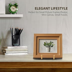 Plate Holder Easel Display Stand - 3 inch Metal Plate Stands for Display - Tabletop Picture Stand - Gold Iron, alternate view