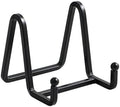 Plate Holder Easel Display Stand - 3 inch Metal Plate Stands for Display - Tabletop Picture Stand - Black Iron