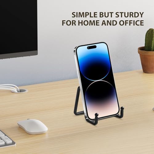 Plate Holder Easel Display Stand - 3 inch Metal Plate Stands for Display - Tabletop Picture Stand - Black Iron, alternate