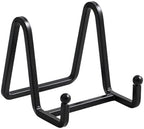 Plate Holder Easel Display Stand - 3 inch Metal Plate Stands for Display - Tabletop Picture Stand - Black Iron