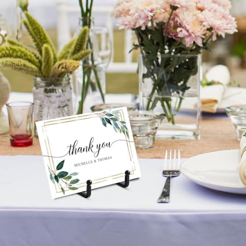 Plate Holder Easel Display Stand - 3 inch Metal Plate Stands for Display - Tabletop Picture Stand - Black Iron, alternate