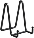 Plate Holder Easel Display Stand - 4.5 inch Metal Plate Stands for Display - Tabletop Picture Stand - Black Iron