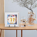 Plate Holder Easel Display Stand - 4.5 inch Metal Plate Stands for Display - Tabletop Picture Stand - Black Iron, alternate