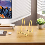 Plate Holder Easel Display Stand - 4.5 Inch Twisted Metal Wire Plate Stands - Picture Frame Stand - Tabletop, alternate view