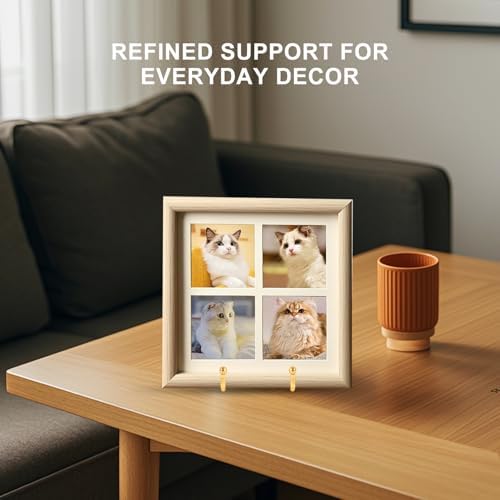 Plate Holder Easel Display Stand - 4.5 Inch Twisted Metal Wire Plate Stands - Picture Frame Stand - Tabletop, alternate view