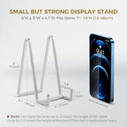 Plate Holder Easel Display Stand - 6 inch Metal Plate Stands for Display - Tabletop Picture Stand - Silver Iron, alternate