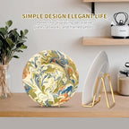 Plate Holder Easel Display Stand - 6 inch Metal Plate Stands for Display - Tabletop Picture Stand - Gold Iron, alternate view