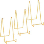 Plate Holder Easel Display Stand - 8 Inch Large Stands - Twisted Metal Wire Easels for Displaying Decorative