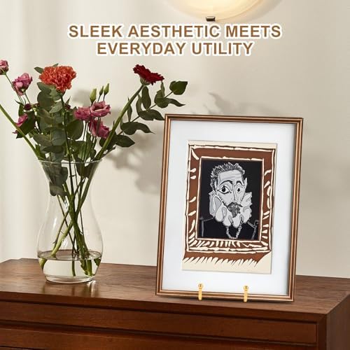 Plate Holder Easel Display Stand - 8 Inch Large Stands - Twisted Metal Wire Easels for Displaying Decorative, alternate view