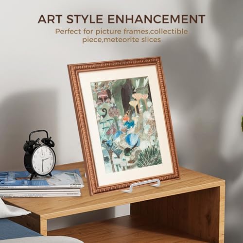 Plate Holder Easel Display Stand - 8 Inch Metal Plate Stands - Tabletop Picture Stand - Silver Iron Easels for, alternate
