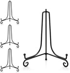 Plate Stands for Display, 10 Inch Black Iron Easel Plate Display Photo Holder Stand, Displays Picture Frames