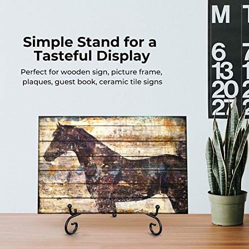Plate Stands for Display - 10 Inch Plate Holder Display Stand + Metal Easel Stand for Picture Frame, Decorative, alternate