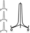 Plate Stands for Display, 12 Inch Black Iron Easel Plate Display Photo Holder Stand, Displays Picture Frames