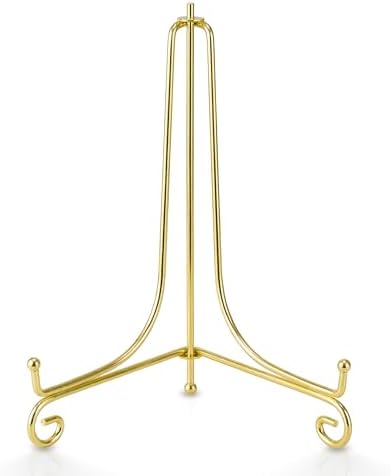 Plate Stands for Display, 12 Inch Decorative Plate Holder, Metal Picture Stand for Table, Small Easels for