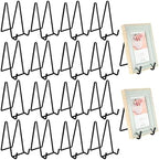 Plate Stands for Display 18 Pack 6 Inch Plate Holder Display Stands Picture Frame Holder Metal Frame for
