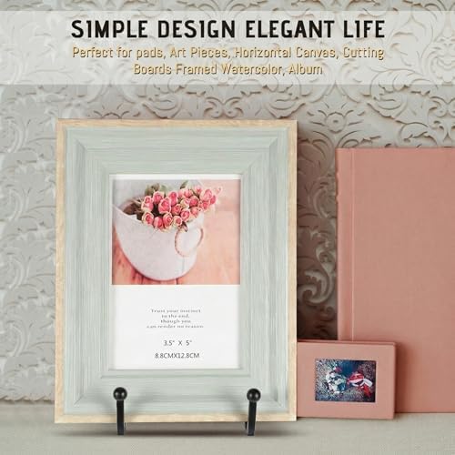 Plate Stands for Display 18 Pack 6 Inch Plate Holder Display Stands Picture Frame Holder Metal Frame for, alternate view 7
