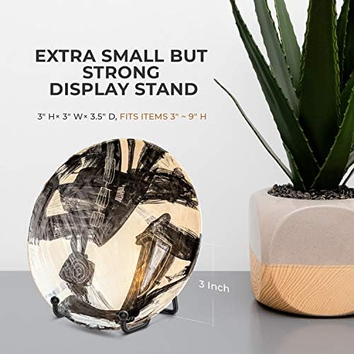 Plate Stands for Display - 3 Inch Plate Holder Display Stand + Metal Frame Holder Stand for Picture, Decorative, alternate