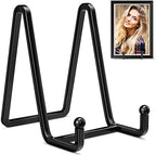 Plate Stands for Display - 4.5 Inch Metal Square Wire Plate Holder Display Stand + Picture Frame Stand Holder