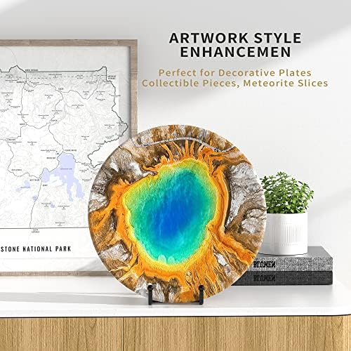 Plate Stands for Display - 4.5 Inch Metal Square Wire Plate Holder Display Stand + Picture Frame Stand Holder, alternate view