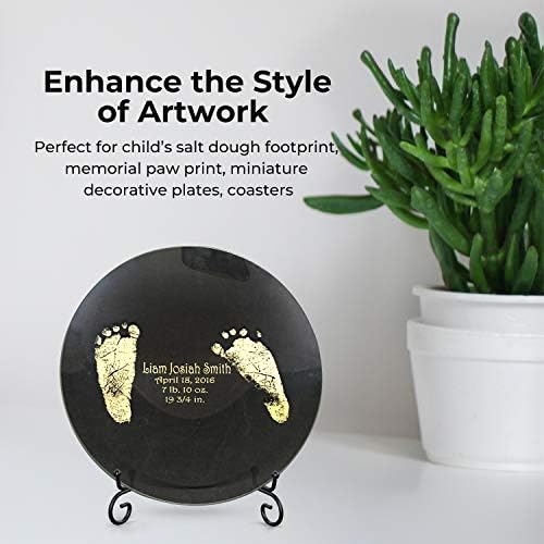 Plate Stands for Display - 4 Inch Plate Holder Display Stand + Metal Easel Stand for Picture Frame, Decorative, alternate