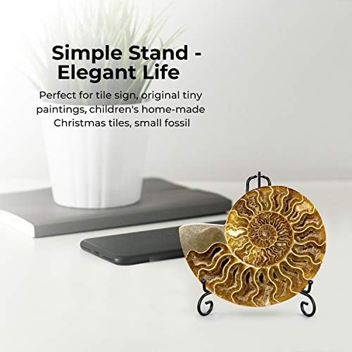 Plate Stands for Display - 4 Inch Plate Holder Display Stand + Metal Easel Stand for Picture Frame, Decorative, alternate