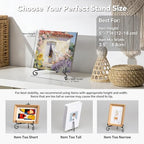 Plate Stands for Display, 5 Inch Black Iron Easel Plate Display Photo Holder Stand, Displays Picture Frames, alternate view 5