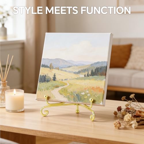 Plate Stands for Display, 5 Inch Decorative Plate Holder, Metal Picture Stand for Table, Small Easels for, alternate view 5