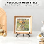 Plate Stands for Display, 6 Inch Black Iron Easel Plate Display Photo Holder Stand, Displays Picture Frames, alternate view 3