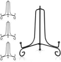 Plate Stands for Display, 6 Inch Black Iron Easel Plate Display Photo Holder Stand, Displays Picture Frames