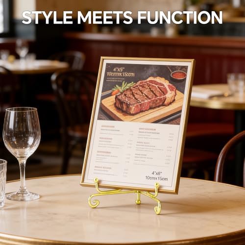 Plate Stands for Display, 6 Inch Decorative Plate Holder, Metal Picture Stand for Table, Small Easels for, alternate view 4