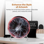 Plate Stands for Display - 6 Inch Holder + Metal Easel Stand for Picture Frame, Decorative Plates, Photo, Book, alternate