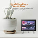 Plate Stands for Display - 6 Inch Holder + Metal Easel Stand for Picture Frame, Decorative Plates, Photo, Book, alternate