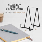 Plate Stands for Display - 6 Inch Stand + Metal Frame holder stand Picture, Decorative Plate, Book, Photo Easel, alternate