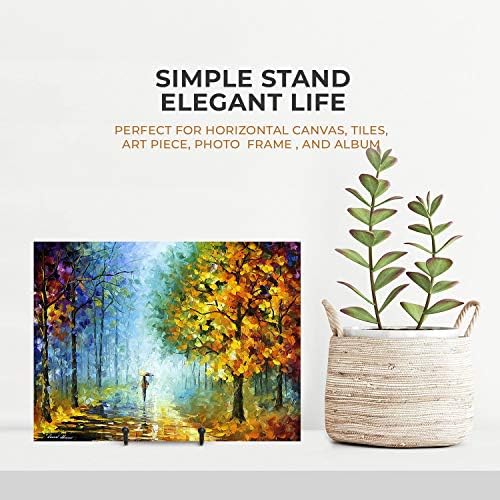 Plate Stands for Display - 6 Inch Stand + Metal Frame holder stand Picture, Decorative Plate, Book, Photo Easel, alternate