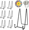 Plate Stands for Display, 8 Inch, Black, 7 Pack in Black
